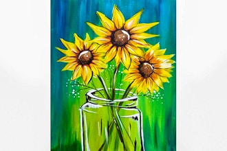 Virtual Paint Nite: Evening Sunflowers (Ages 13+)